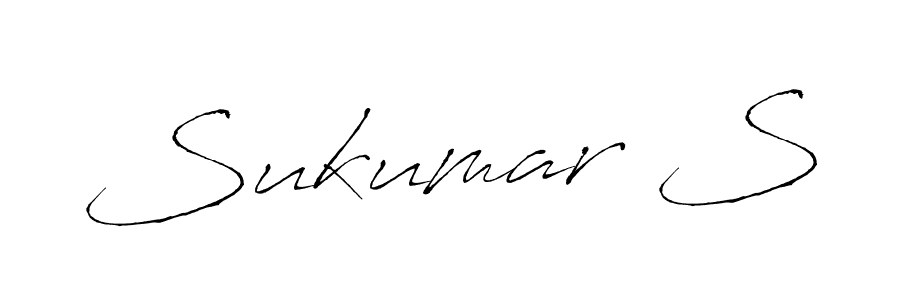 How to make Sukumar S name signature. Use Antro_Vectra style for creating short signs online. This is the latest handwritten sign. Sukumar S signature style 6 images and pictures png