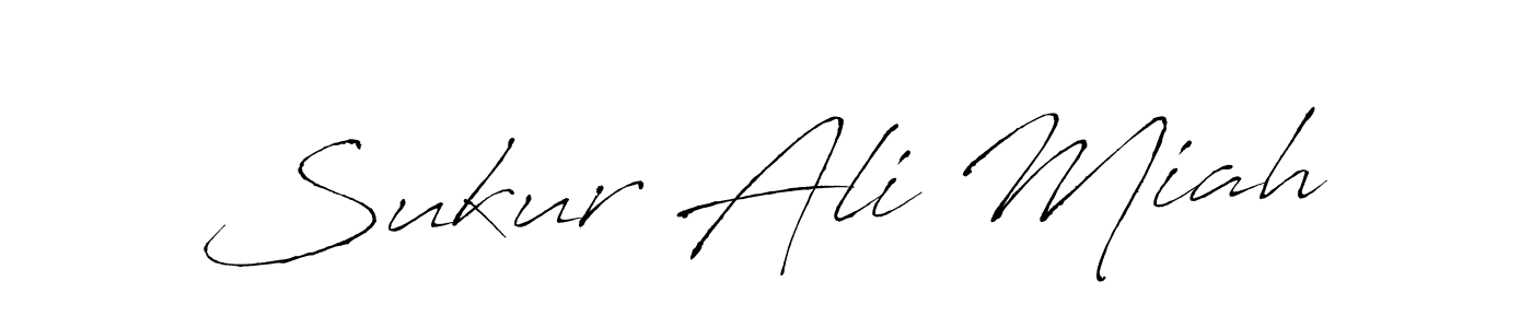 Sukur Ali Miah stylish signature style. Best Handwritten Sign (Antro_Vectra) for my name. Handwritten Signature Collection Ideas for my name Sukur Ali Miah. Sukur Ali Miah signature style 6 images and pictures png