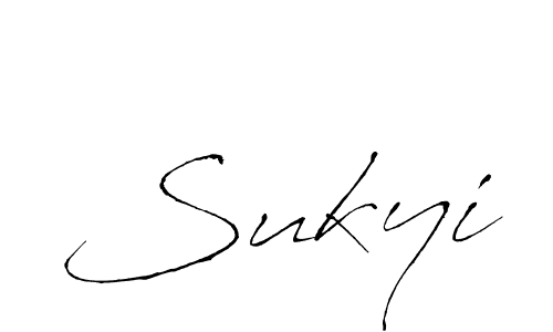Use a signature maker to create a handwritten signature online. With this signature software, you can design (Antro_Vectra) your own signature for name Sukyi. Sukyi signature style 6 images and pictures png