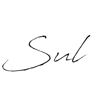 You should practise on your own different ways (Antro_Vectra) to write your name (Sul) in signature. don't let someone else do it for you. Sul signature style 6 images and pictures png