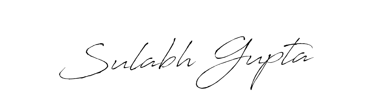 Make a beautiful signature design for name Sulabh Gupta. With this signature (Antro_Vectra) style, you can create a handwritten signature for free. Sulabh Gupta signature style 6 images and pictures png