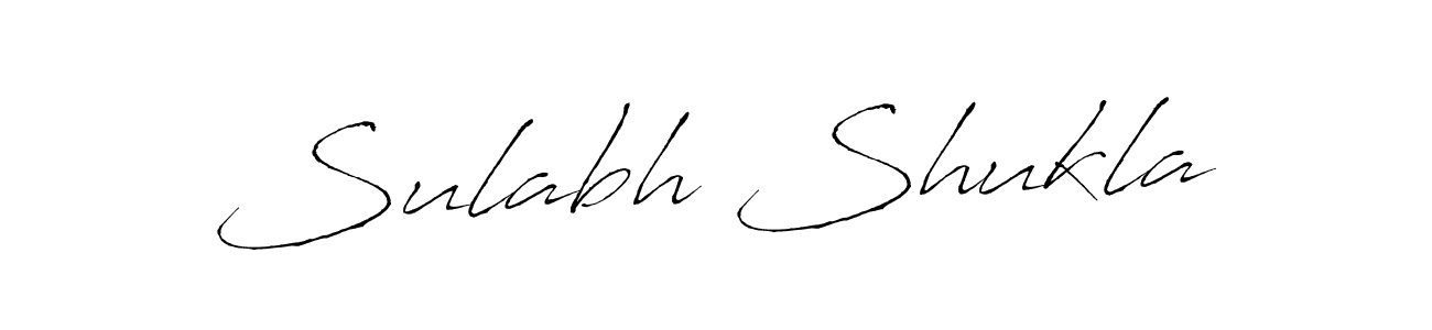 Make a beautiful signature design for name Sulabh Shukla. With this signature (Antro_Vectra) style, you can create a handwritten signature for free. Sulabh Shukla signature style 6 images and pictures png