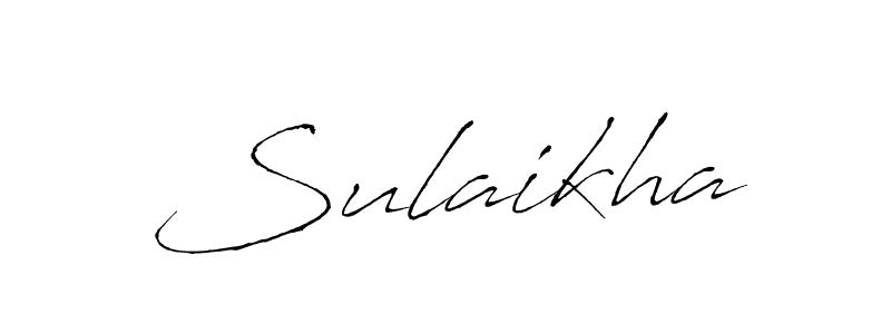 How to make Sulaikha signature? Antro_Vectra is a professional autograph style. Create handwritten signature for Sulaikha name. Sulaikha signature style 6 images and pictures png