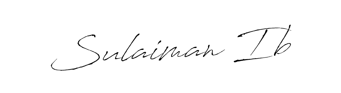 Design your own signature with our free online signature maker. With this signature software, you can create a handwritten (Antro_Vectra) signature for name Sulaiman Ib. Sulaiman Ib signature style 6 images and pictures png