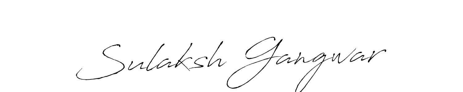 Use a signature maker to create a handwritten signature online. With this signature software, you can design (Antro_Vectra) your own signature for name Sulaksh Gangwar. Sulaksh Gangwar signature style 6 images and pictures png