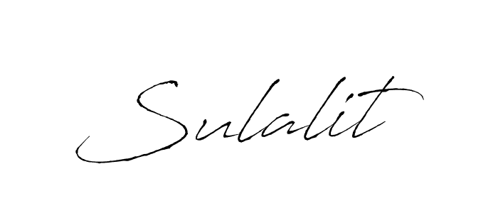 How to make Sulalit signature? Antro_Vectra is a professional autograph style. Create handwritten signature for Sulalit name. Sulalit signature style 6 images and pictures png