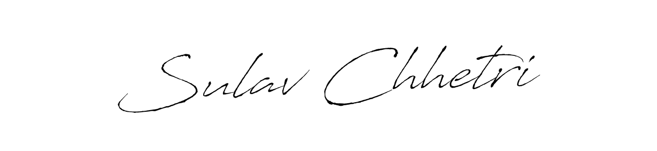 How to make Sulav Chhetri signature? Antro_Vectra is a professional autograph style. Create handwritten signature for Sulav Chhetri name. Sulav Chhetri signature style 6 images and pictures png