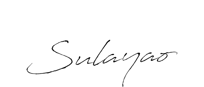 Make a beautiful signature design for name Sulayao. With this signature (Antro_Vectra) style, you can create a handwritten signature for free. Sulayao signature style 6 images and pictures png