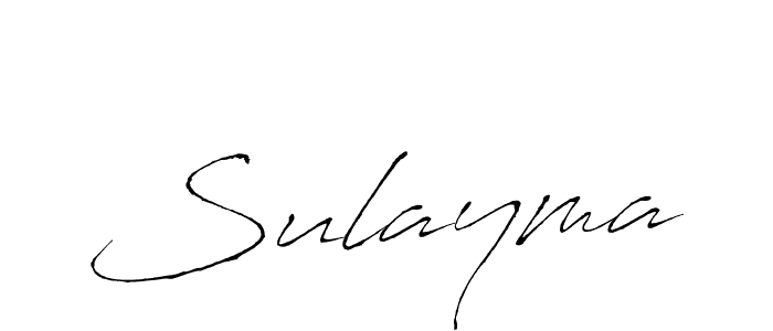 Design your own signature with our free online signature maker. With this signature software, you can create a handwritten (Antro_Vectra) signature for name Sulayma. Sulayma signature style 6 images and pictures png