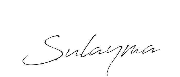 Design your own signature with our free online signature maker. With this signature software, you can create a handwritten (Antro_Vectra) signature for name Sulayma. Sulayma signature style 6 images and pictures png