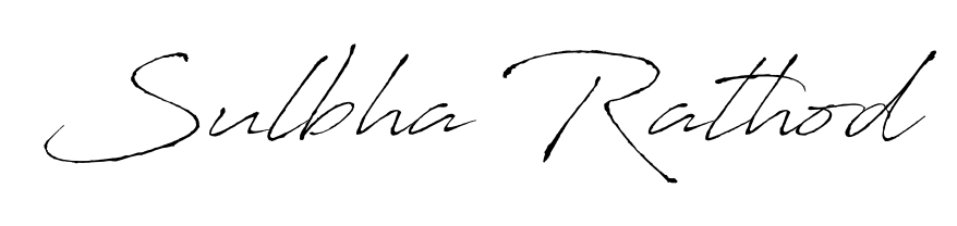 Antro_Vectra is a professional signature style that is perfect for those who want to add a touch of class to their signature. Get Sulbha Rathod name fancy signature for free. Sulbha Rathod signature style 6 images and pictures png