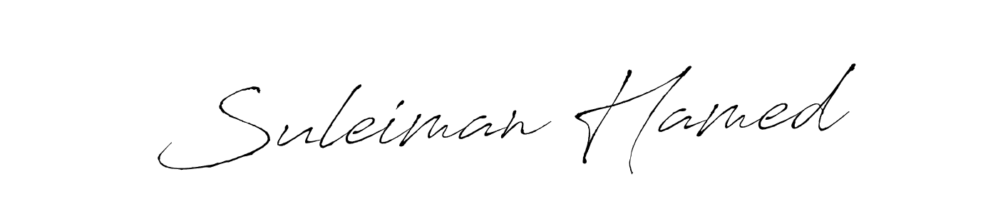 Also we have Suleiman Hamed name is the best signature style. Create professional handwritten signature collection using Antro_Vectra autograph style. Suleiman Hamed signature style 6 images and pictures png