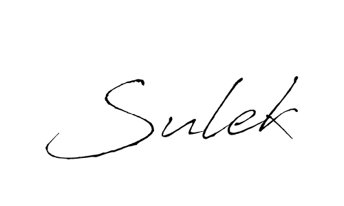 Use a signature maker to create a handwritten signature online. With this signature software, you can design (Antro_Vectra) your own signature for name Sulek. Sulek signature style 6 images and pictures png