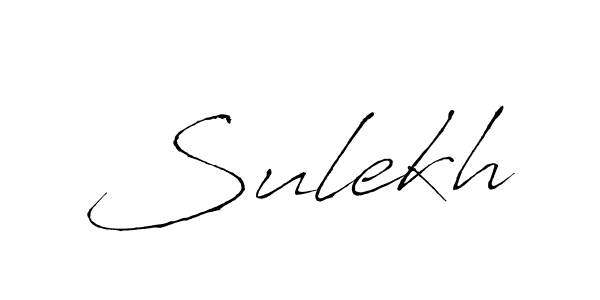 Design your own signature with our free online signature maker. With this signature software, you can create a handwritten (Antro_Vectra) signature for name Sulekh. Sulekh signature style 6 images and pictures png