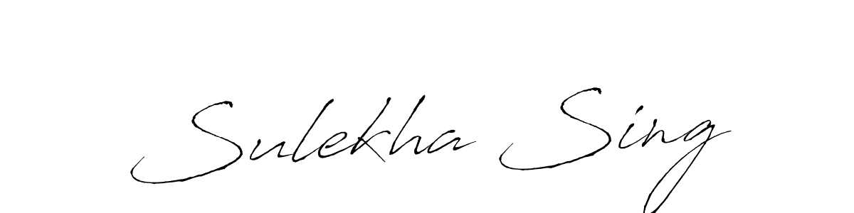 Sulekha Sing stylish signature style. Best Handwritten Sign (Antro_Vectra) for my name. Handwritten Signature Collection Ideas for my name Sulekha Sing. Sulekha Sing signature style 6 images and pictures png