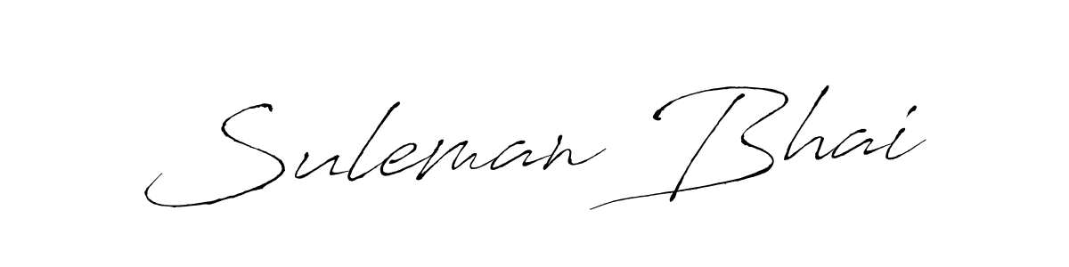 Create a beautiful signature design for name Suleman Bhai. With this signature (Antro_Vectra) fonts, you can make a handwritten signature for free. Suleman Bhai signature style 6 images and pictures png