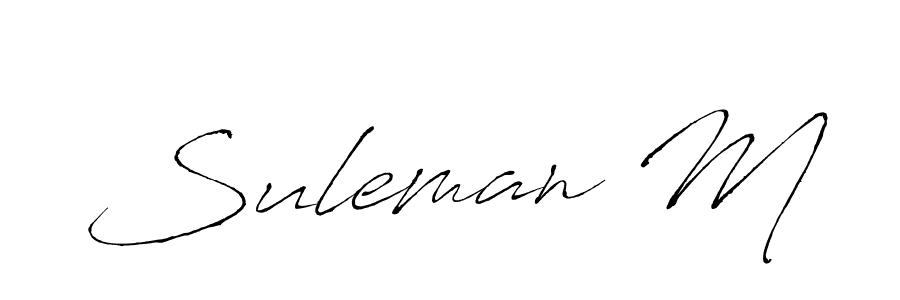 Make a beautiful signature design for name Suleman M. Use this online signature maker to create a handwritten signature for free. Suleman M signature style 6 images and pictures png
