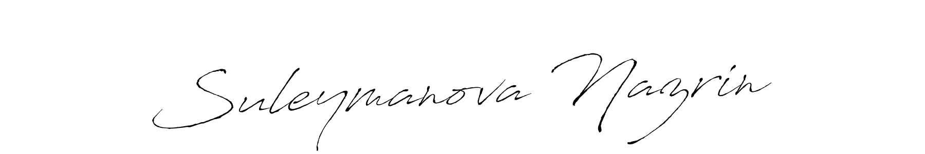 Make a beautiful signature design for name Suleymanova Nazrin. Use this online signature maker to create a handwritten signature for free. Suleymanova Nazrin signature style 6 images and pictures png