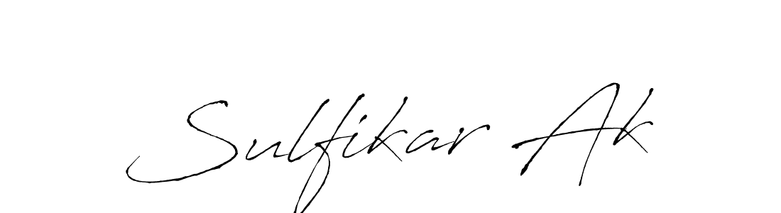 Sulfikar Ak stylish signature style. Best Handwritten Sign (Antro_Vectra) for my name. Handwritten Signature Collection Ideas for my name Sulfikar Ak. Sulfikar Ak signature style 6 images and pictures png