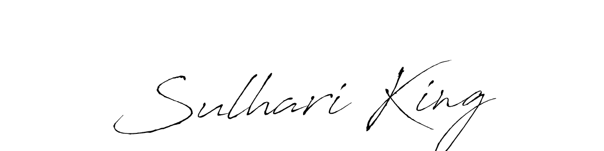 How to make Sulhari King signature? Antro_Vectra is a professional autograph style. Create handwritten signature for Sulhari King name. Sulhari King signature style 6 images and pictures png