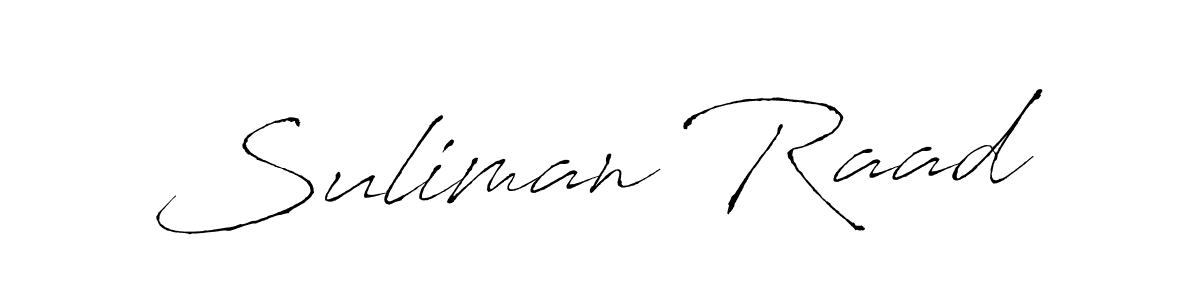 You can use this online signature creator to create a handwritten signature for the name Suliman Raad. This is the best online autograph maker. Suliman Raad signature style 6 images and pictures png