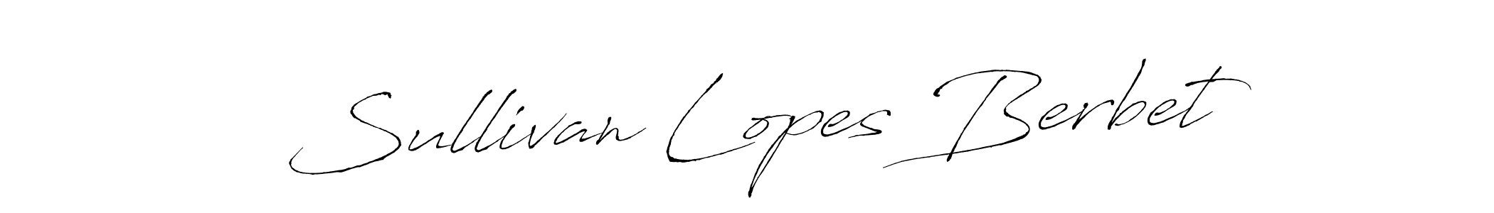 if you are searching for the best signature style for your name Sullivan Lopes Berbet. so please give up your signature search. here we have designed multiple signature styles  using Antro_Vectra. Sullivan Lopes Berbet signature style 6 images and pictures png
