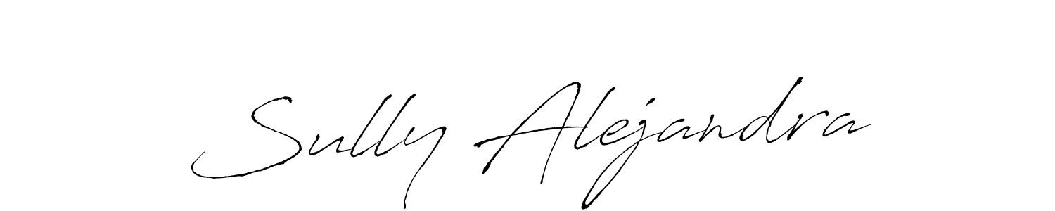 You should practise on your own different ways (Antro_Vectra) to write your name (Sully Alejandra) in signature. don't let someone else do it for you. Sully Alejandra signature style 6 images and pictures png