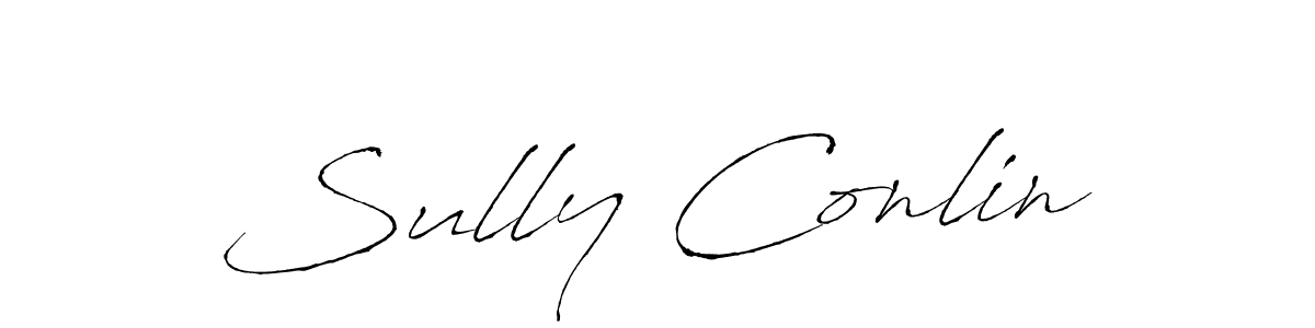 Similarly Antro_Vectra is the best handwritten signature design. Signature creator online .You can use it as an online autograph creator for name Sully Conlin. Sully Conlin signature style 6 images and pictures png