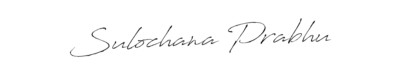 Sulochana Prabhu stylish signature style. Best Handwritten Sign (Antro_Vectra) for my name. Handwritten Signature Collection Ideas for my name Sulochana Prabhu. Sulochana Prabhu signature style 6 images and pictures png