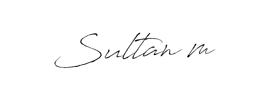 Make a beautiful signature design for name Sultanım. With this signature (Antro_Vectra) style, you can create a handwritten signature for free. Sultanım signature style 6 images and pictures png