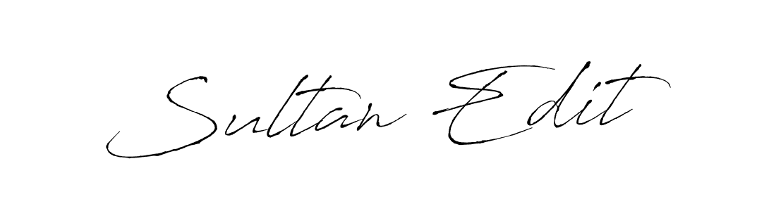 Sultan Edit stylish signature style. Best Handwritten Sign (Antro_Vectra) for my name. Handwritten Signature Collection Ideas for my name Sultan Edit. Sultan Edit signature style 6 images and pictures png