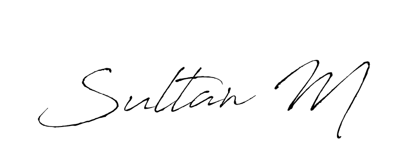 How to make Sultan M signature? Antro_Vectra is a professional autograph style. Create handwritten signature for Sultan M name. Sultan M signature style 6 images and pictures png