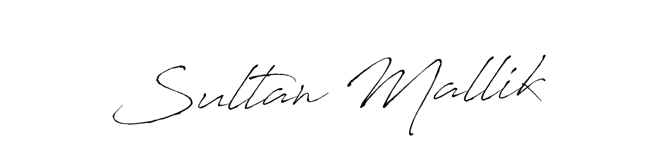 Create a beautiful signature design for name Sultan Mallik. With this signature (Antro_Vectra) fonts, you can make a handwritten signature for free. Sultan Mallik signature style 6 images and pictures png