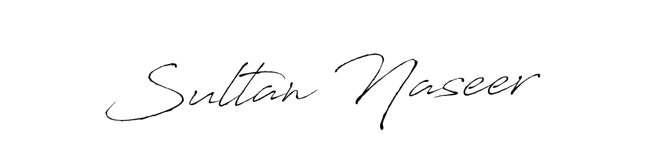 Make a beautiful signature design for name Sultan Naseer. With this signature (Antro_Vectra) style, you can create a handwritten signature for free. Sultan Naseer signature style 6 images and pictures png