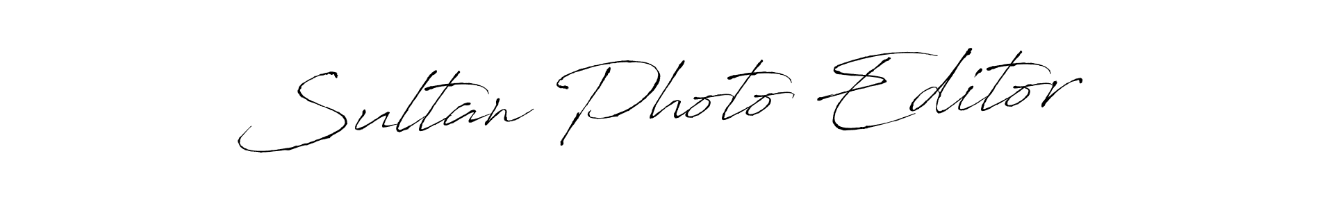 Make a beautiful signature design for name Sultan Photo Editor. With this signature (Antro_Vectra) style, you can create a handwritten signature for free. Sultan Photo Editor signature style 6 images and pictures png