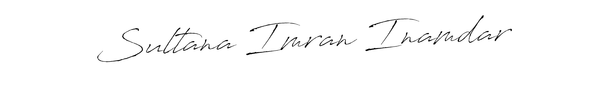 Design your own signature with our free online signature maker. With this signature software, you can create a handwritten (Antro_Vectra) signature for name Sultana Imran Inamdar. Sultana Imran Inamdar signature style 6 images and pictures png