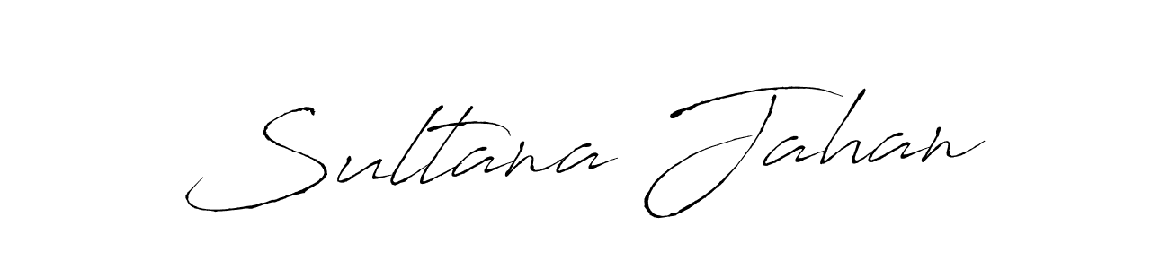 You should practise on your own different ways (Antro_Vectra) to write your name (Sultana Jahan) in signature. don't let someone else do it for you. Sultana Jahan signature style 6 images and pictures png