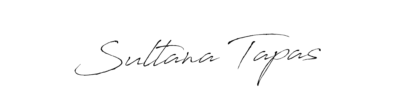 Sultana Tapas stylish signature style. Best Handwritten Sign (Antro_Vectra) for my name. Handwritten Signature Collection Ideas for my name Sultana Tapas. Sultana Tapas signature style 6 images and pictures png