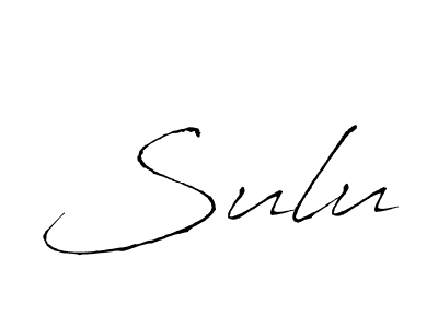 How to make Sulu signature? Antro_Vectra is a professional autograph style. Create handwritten signature for Sulu name. Sulu signature style 6 images and pictures png