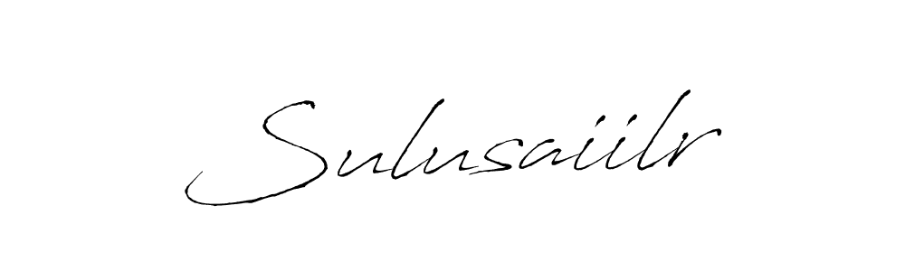 How to Draw Sulusaiilr signature style? Antro_Vectra is a latest design signature styles for name Sulusaiilr. Sulusaiilr signature style 6 images and pictures png