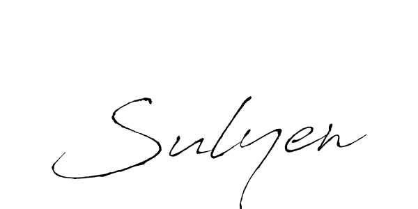 Also You can easily find your signature by using the search form. We will create Sulyen name handwritten signature images for you free of cost using Antro_Vectra sign style. Sulyen signature style 6 images and pictures png