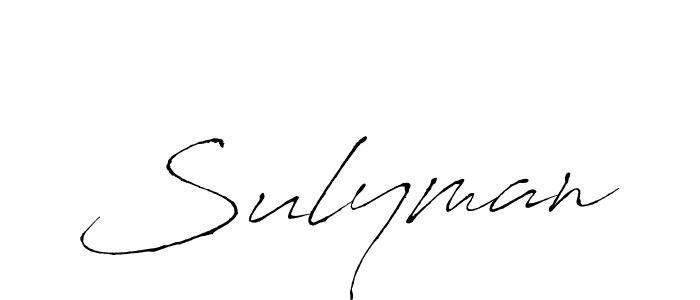 Sulyman stylish signature style. Best Handwritten Sign (Antro_Vectra) for my name. Handwritten Signature Collection Ideas for my name Sulyman. Sulyman signature style 6 images and pictures png