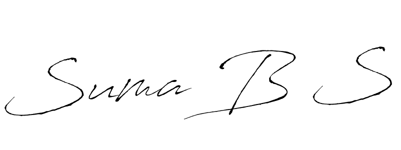 Suma B S stylish signature style. Best Handwritten Sign (Antro_Vectra) for my name. Handwritten Signature Collection Ideas for my name Suma B S. Suma B S signature style 6 images and pictures png