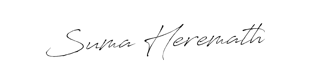 You should practise on your own different ways (Antro_Vectra) to write your name (Suma Heremath) in signature. don't let someone else do it for you. Suma Heremath signature style 6 images and pictures png