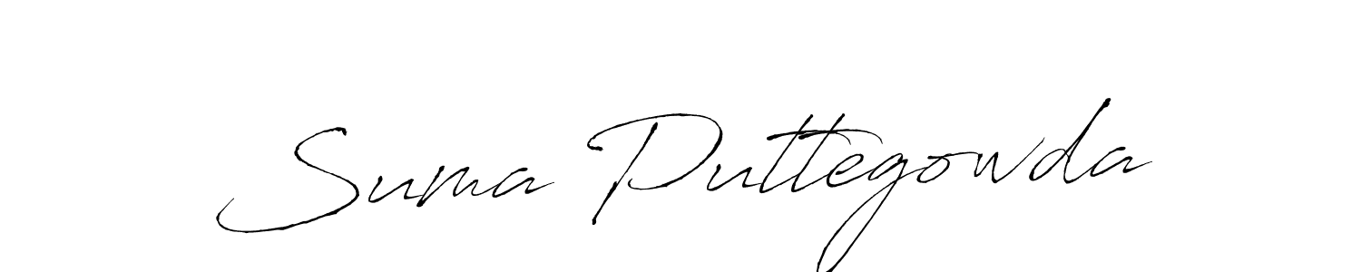 Also You can easily find your signature by using the search form. We will create Suma Puttegowda name handwritten signature images for you free of cost using Antro_Vectra sign style. Suma Puttegowda signature style 6 images and pictures png