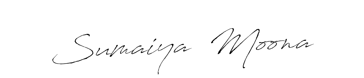 Once you've used our free online signature maker to create your best signature Antro_Vectra style, it's time to enjoy all of the benefits that Sumaiya  Moona name signing documents. Sumaiya  Moona signature style 6 images and pictures png