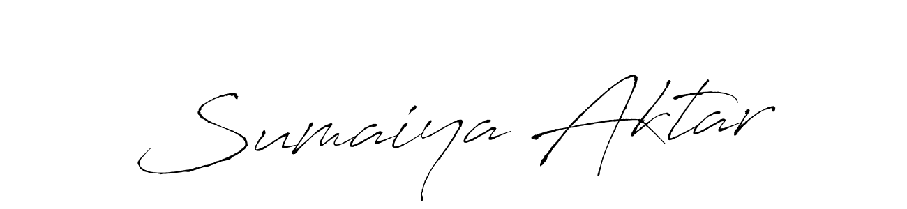 Also we have Sumaiya Aktar name is the best signature style. Create professional handwritten signature collection using Antro_Vectra autograph style. Sumaiya Aktar signature style 6 images and pictures png