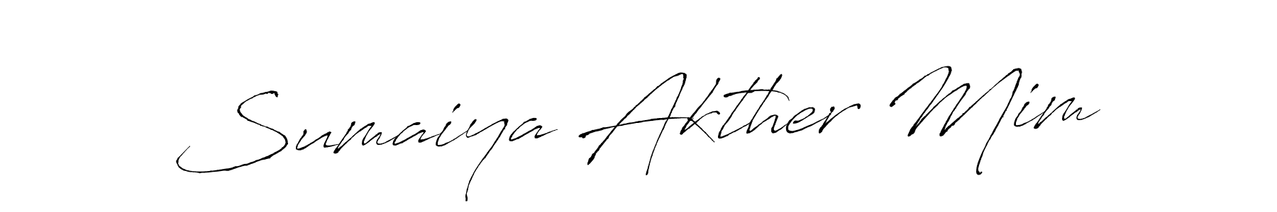 Use a signature maker to create a handwritten signature online. With this signature software, you can design (Antro_Vectra) your own signature for name Sumaiya Akther Mim. Sumaiya Akther Mim signature style 6 images and pictures png