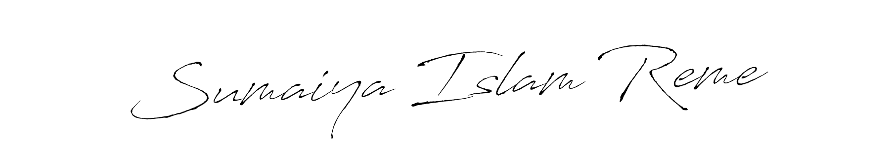 The best way (Antro_Vectra) to make a short signature is to pick only two or three words in your name. The name Sumaiya Islam Reme include a total of six letters. For converting this name. Sumaiya Islam Reme signature style 6 images and pictures png