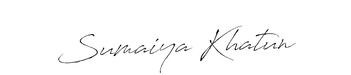 Sumaiya Khatun stylish signature style. Best Handwritten Sign (Antro_Vectra) for my name. Handwritten Signature Collection Ideas for my name Sumaiya Khatun. Sumaiya Khatun signature style 6 images and pictures png